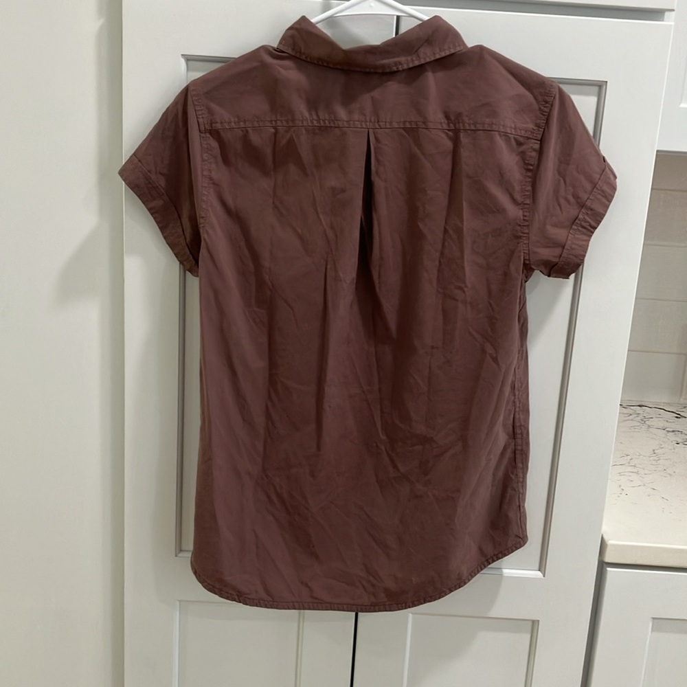 REI Co-op Women's Purple Wilderness Hiking Camping Polo Short Sleeve Shirt Top - Picture 2 of 7
